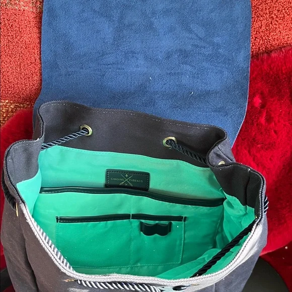 Chasing Threads Navy Backpack - Picture 4 of 7